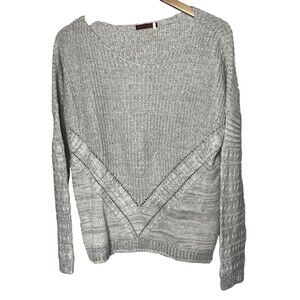 Anthropologie Left on Houston Sweater Long Sleeve Pullover Gray Women XS Cottage